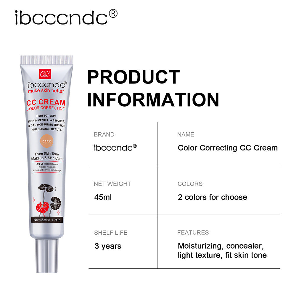 Moisturizing Correcting CC Cream – Long‑Lasting, Waterproof & Skin‑Protecting.
