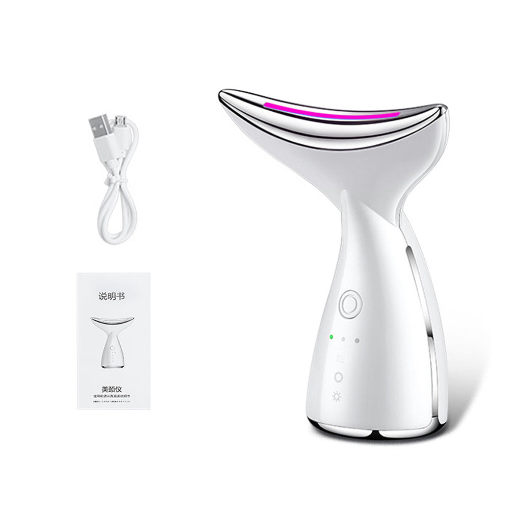 EMS Microcurrent Neck & Face Lifter – 3‑Color LED Photon Therapy, Anti‑Aging & Double Chin Reducer