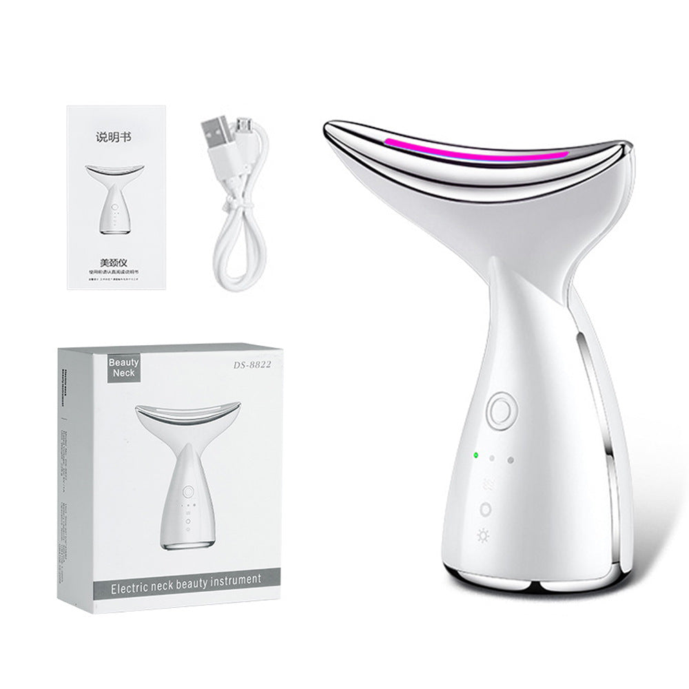 EMS Microcurrent Neck & Face Lifter – 3‑Color LED Photon Therapy, Anti‑Aging & Double Chin Reducer