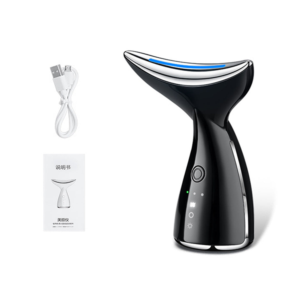 EMS Microcurrent Neck & Face Lifter – 3‑Color LED Photon Therapy, Anti‑Aging & Double Chin Reducer