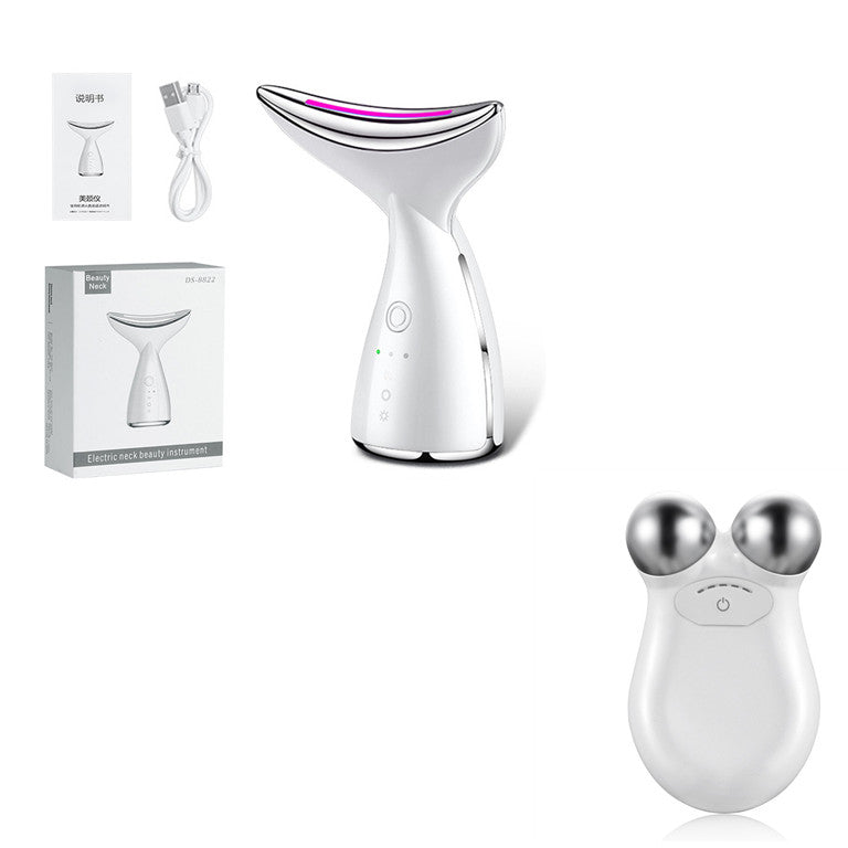 EMS Microcurrent Neck & Face Lifter – 3‑Color LED Photon Therapy, Anti‑Aging & Double Chin Reducer