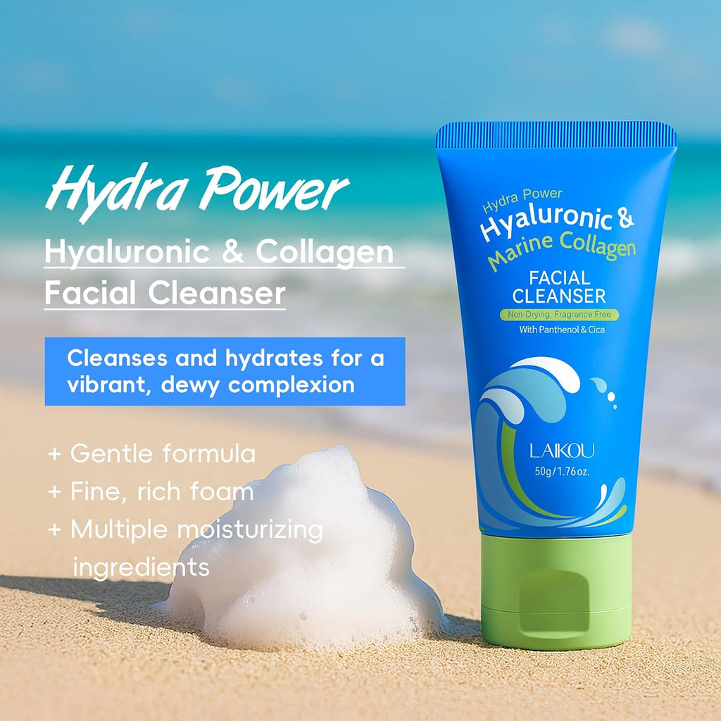 Hydra Power Skin Care Set - Hyaluronic & Marine Collagen Skin Care