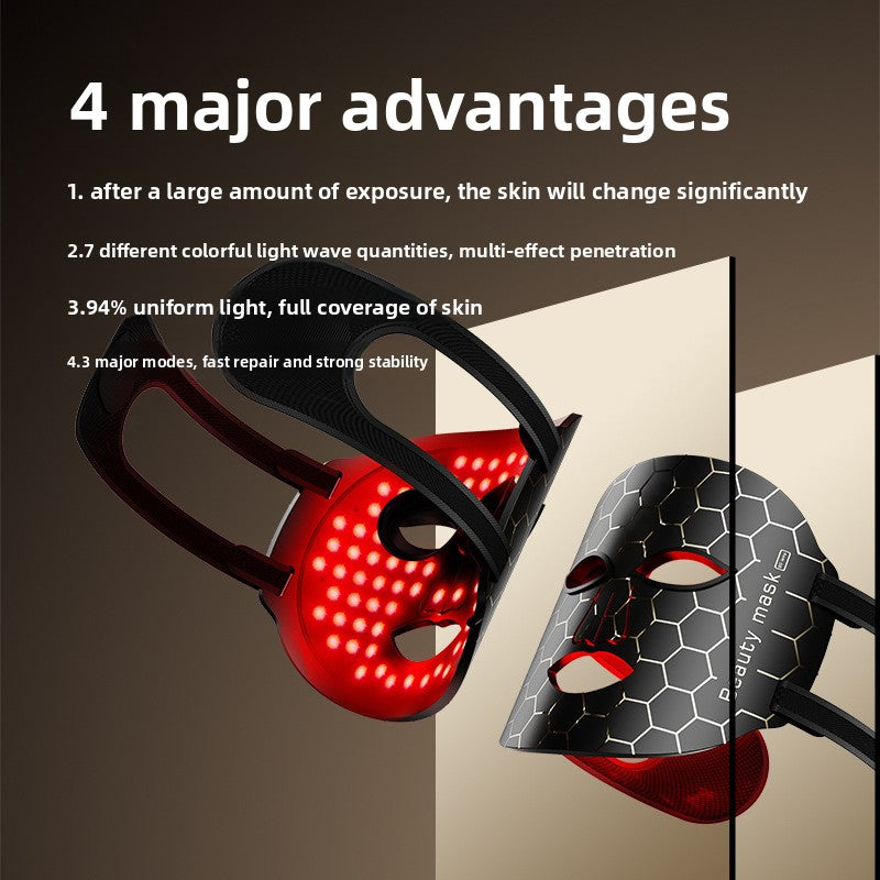 Home silicone photorejuvenation device