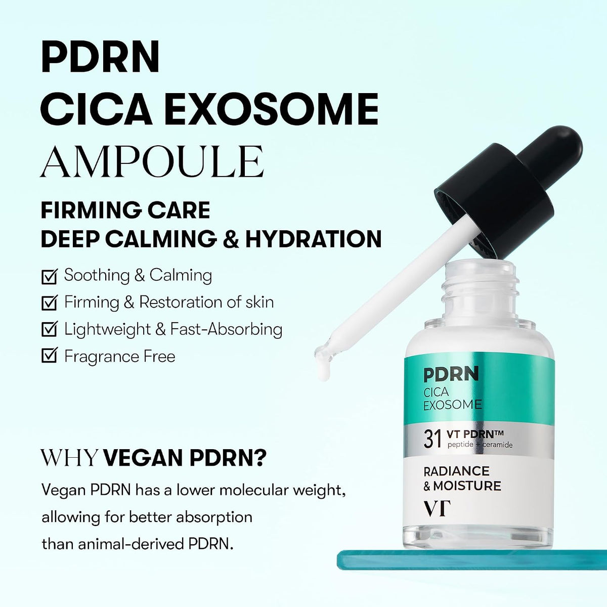 VT COSMETICS PDRN Cica Exosome Ampoule Serum 30ml
