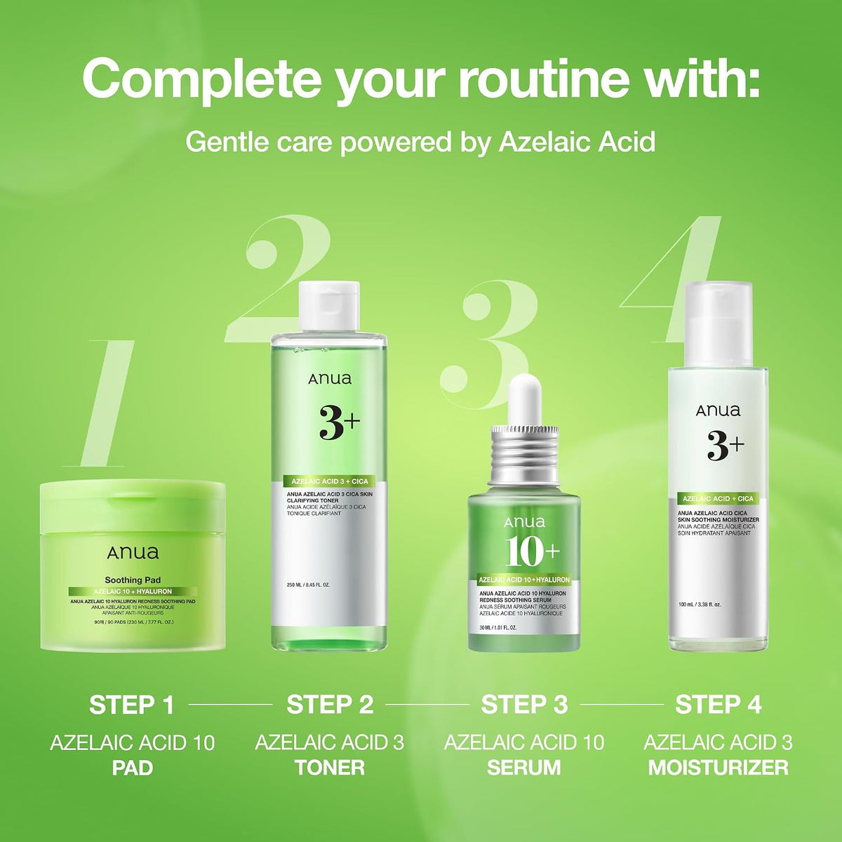 ANUA Azelaic Acid 10 Hyaluron Redness Soothing Serum 30ml