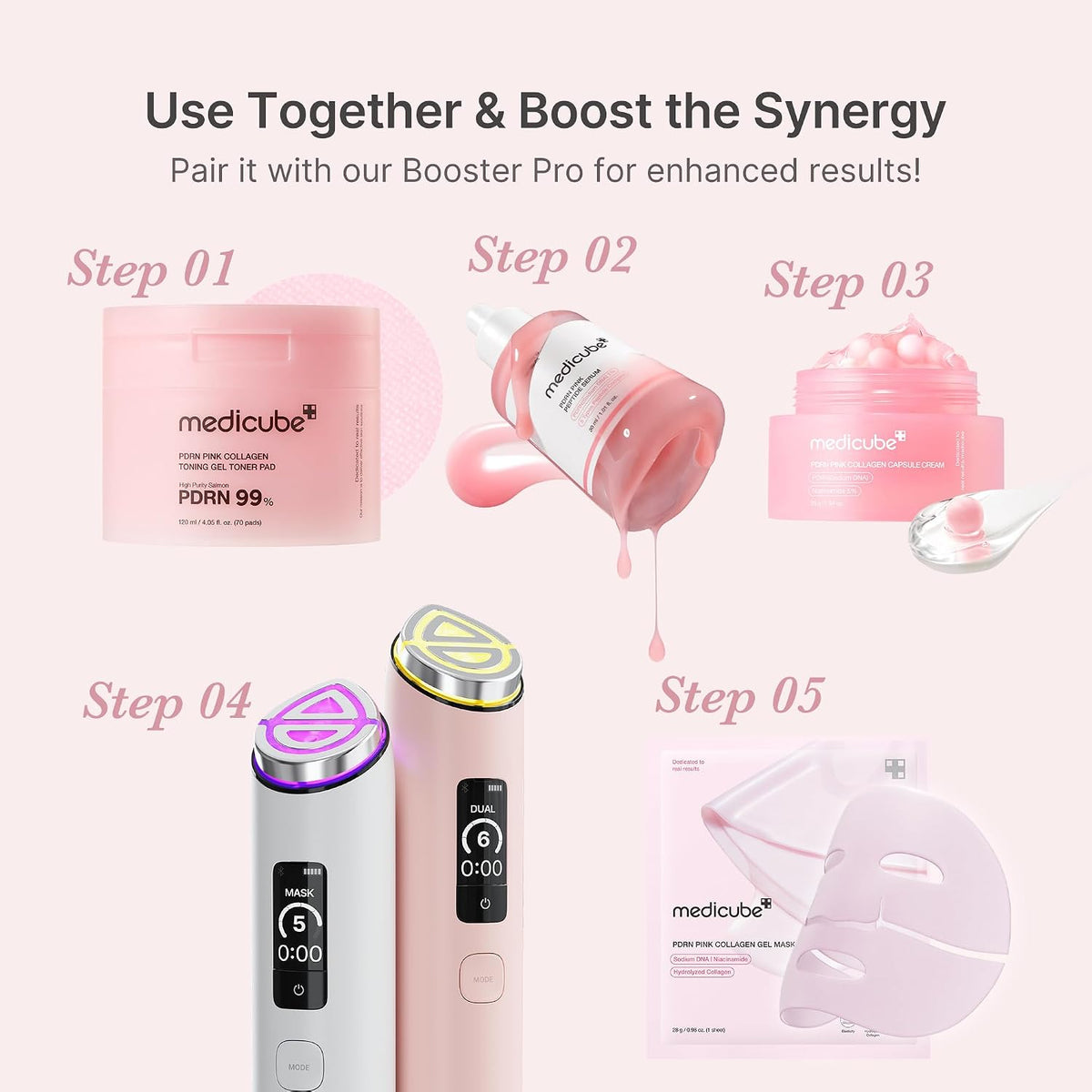 Medicube PDRN Pink Peptide Facial Serum