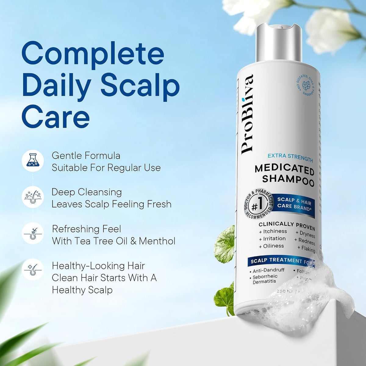 ProBliva Anti Dandruff Scalp Treatment Shampoo 248ml
