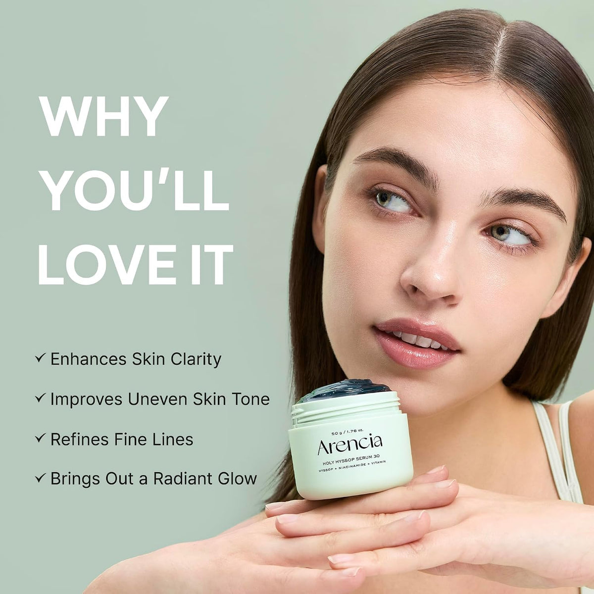 ARENCIA Glow Hyssop Overnight Face Mask Serum 30ml