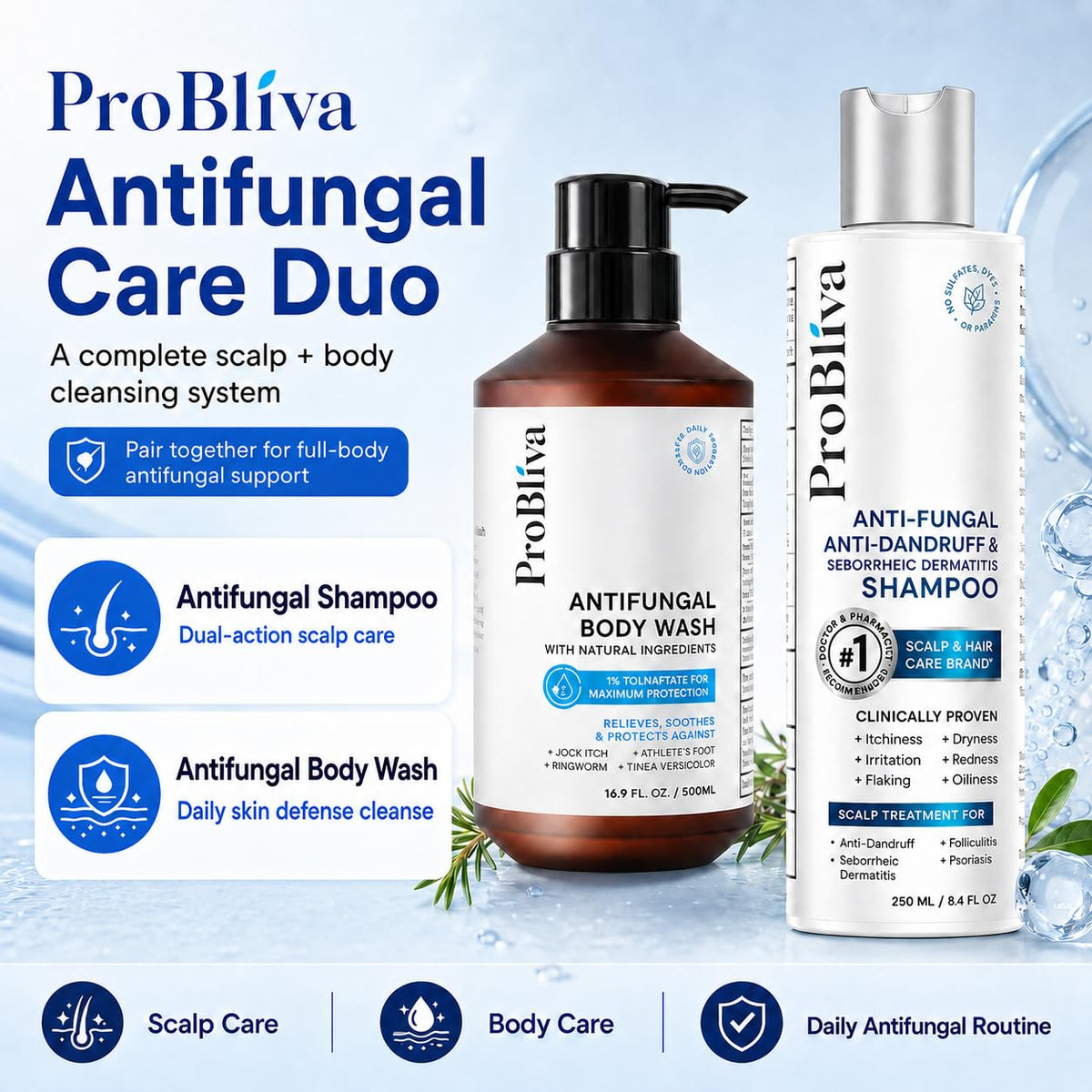 ProBliva Anti Dandruff Scalp Treatment Shampoo 248ml