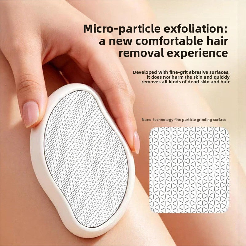 Épilateur exfoliant effet peau lisse