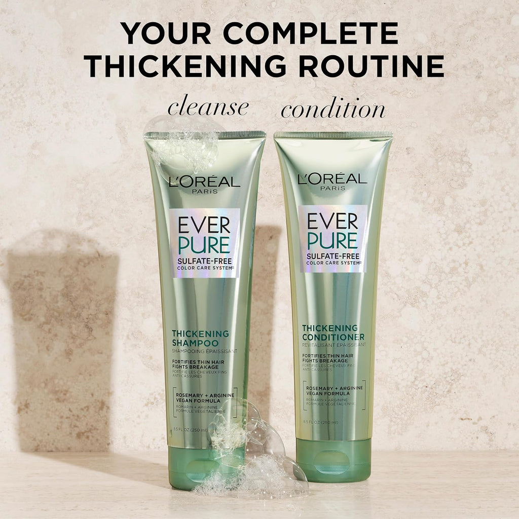 L'Oreal Paris EverPure Thickening Shampoo and Conditioner Set