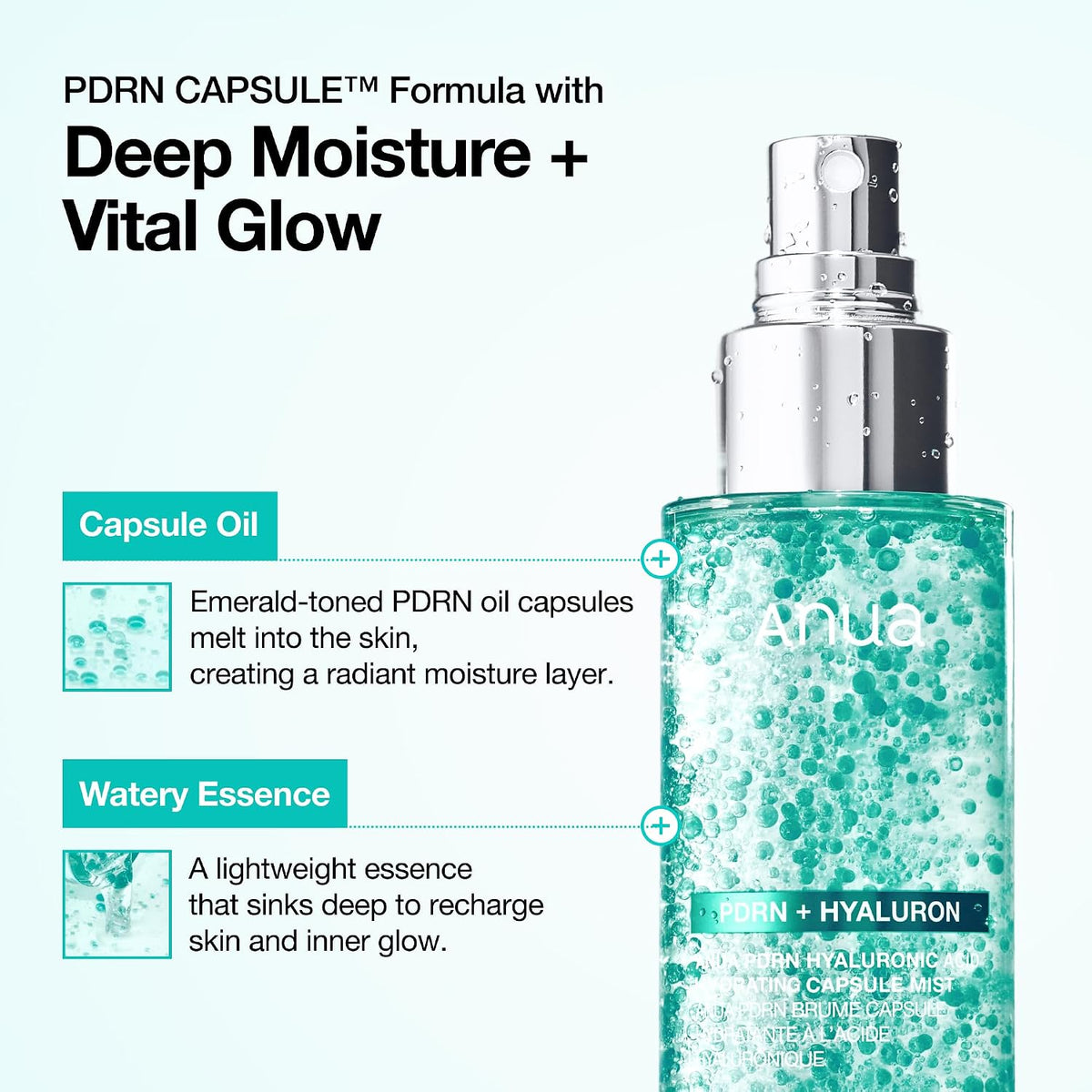 ANUA PDRN Collagen Glow Facial Serum Spray