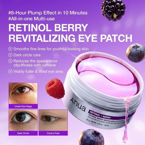 ANUA Retinol Berry Eye Patches 60 Count