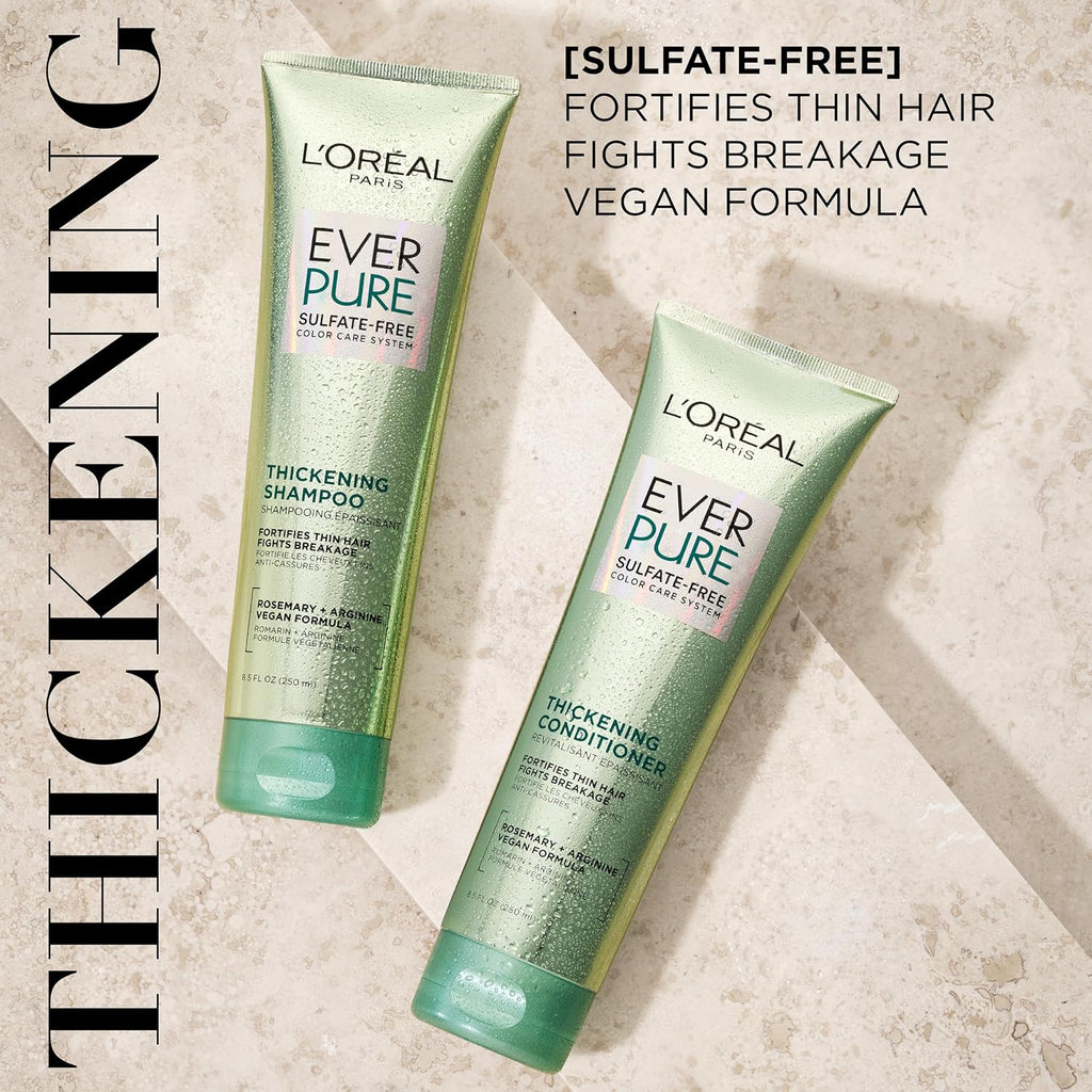 L'Oreal Paris EverPure Thickening Shampoo and Conditioner Set