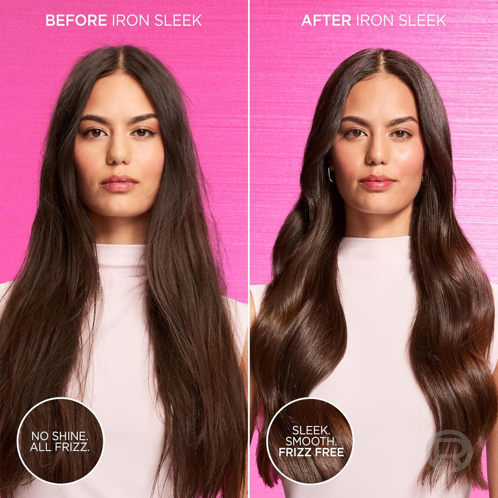 Sulfate Free Iron Sleek Smoothing Shampoo and Conditioner Set, Frizz Control and Humidity-Resistant Formula with Alpha-Acids, Suitable for Color-Treated Hair, Everpure, 13.6 Fl Oz Set