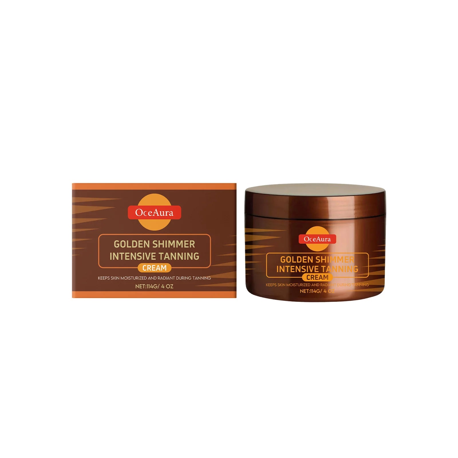 Oceaura Tanning Cream Anti-Ultraviolet Natural Body Face Glow Bronzer Golden Shimmer Herbal Essence Nourishing Self Tanning Gel