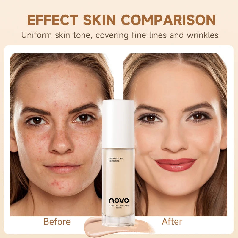 Hyaluronate Liquid Foundation – Long‑Lasting BB Cream with Vitamin E, High Coverage & UV Protection