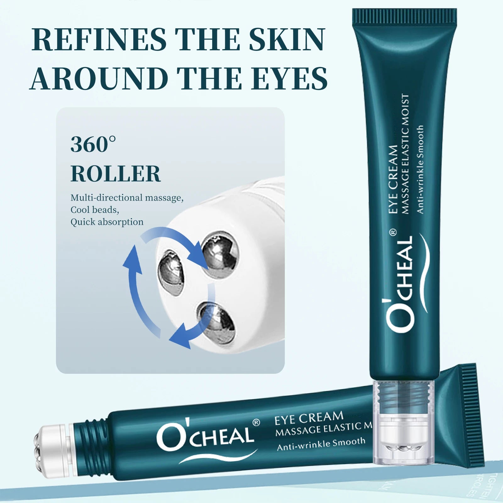 O‘’cheal Roller Massage Eye Cream Lightening Dark Circles Firming Skin Instant Eye Repair Serum Stick for women Women Eyes Care