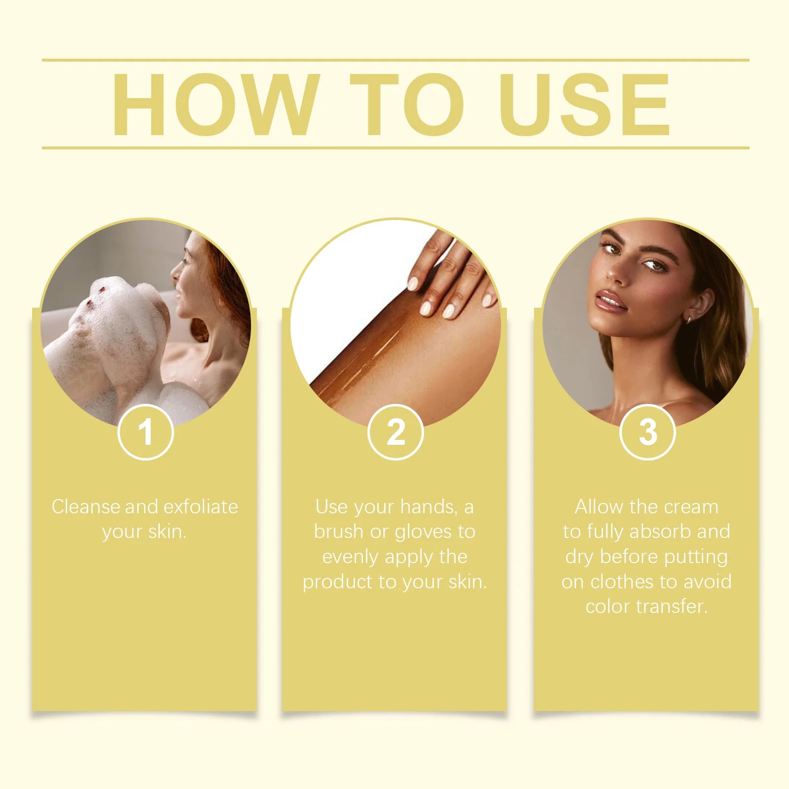 Oceaura Tanning Cream Anti-Ultraviolet Natural Body Face Glow Bronzer Golden Shimmer Herbal Essence Nourishing Self Tanning Gel