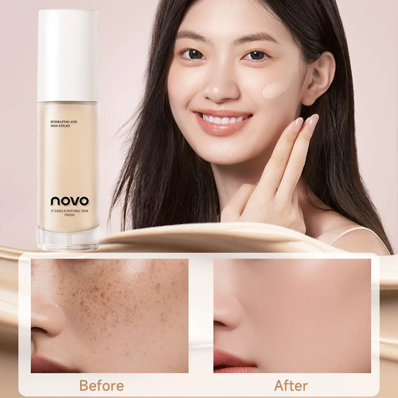 Hyaluronate Liquid Foundation – Long‑Lasting BB Cream with Vitamin E, High Coverage & UV Protection