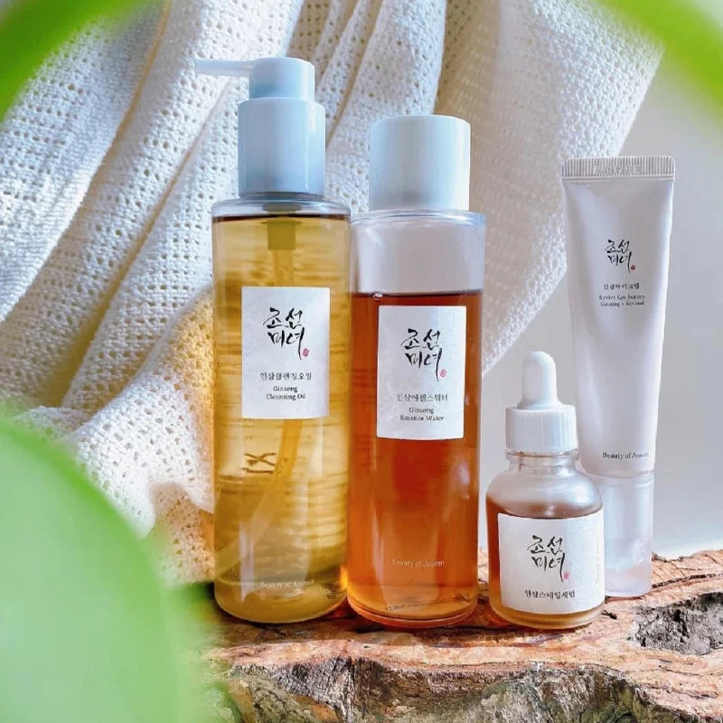 Beauty of Joseon Green Plum Cleanser & Rice Probiotic Sunscreen SPF50+ – Hydrate, Brighten & Protect Skincare Set