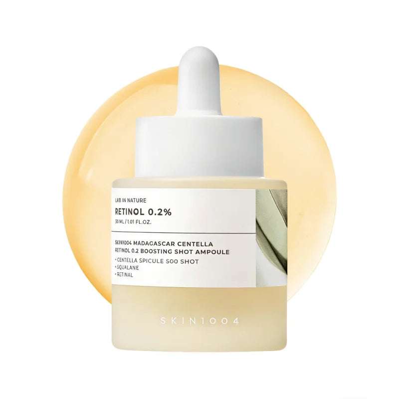 Korean Centella Retinol 0.2% Boosting Shot Ampoule,Facial Serum for Skin Elasticity,Reduce Fine Lines Beauty Skin Care Products