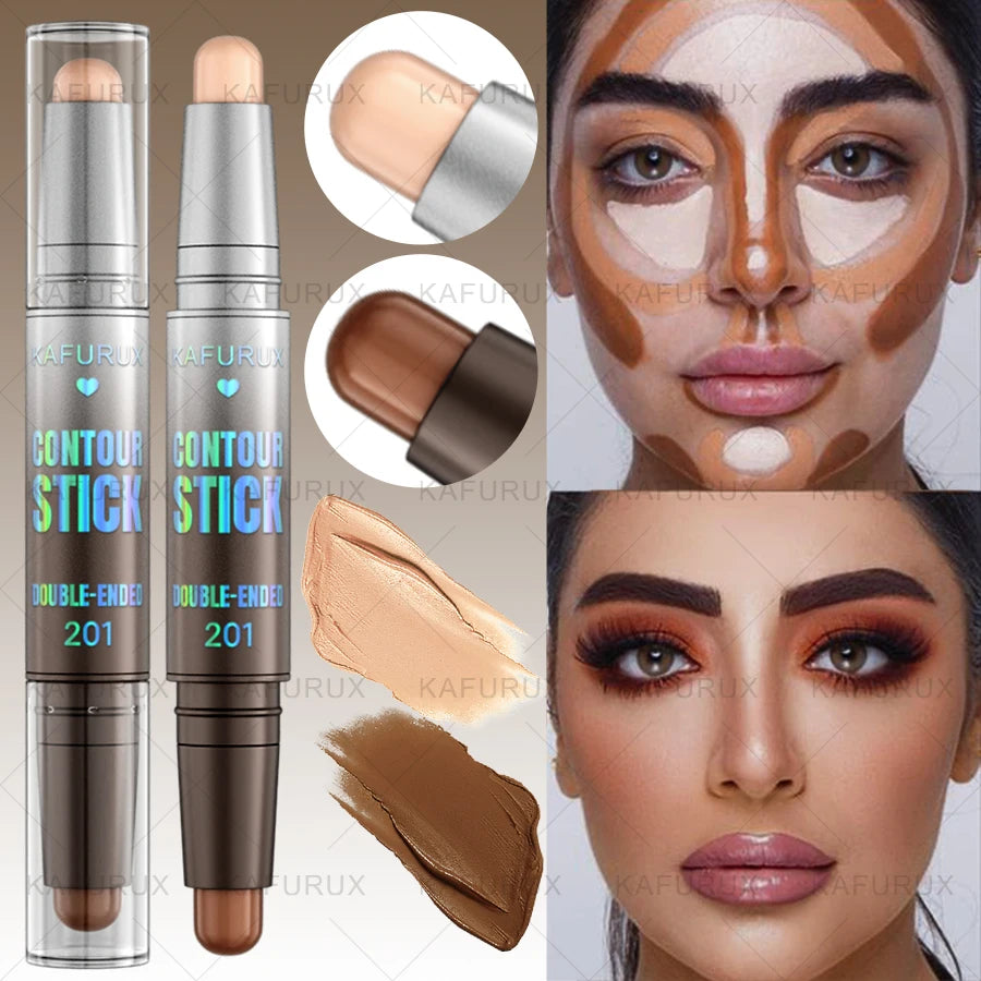 Dual‑Ended Contour Stick – Seamless Sculpting & Concealer for Flawless Definition