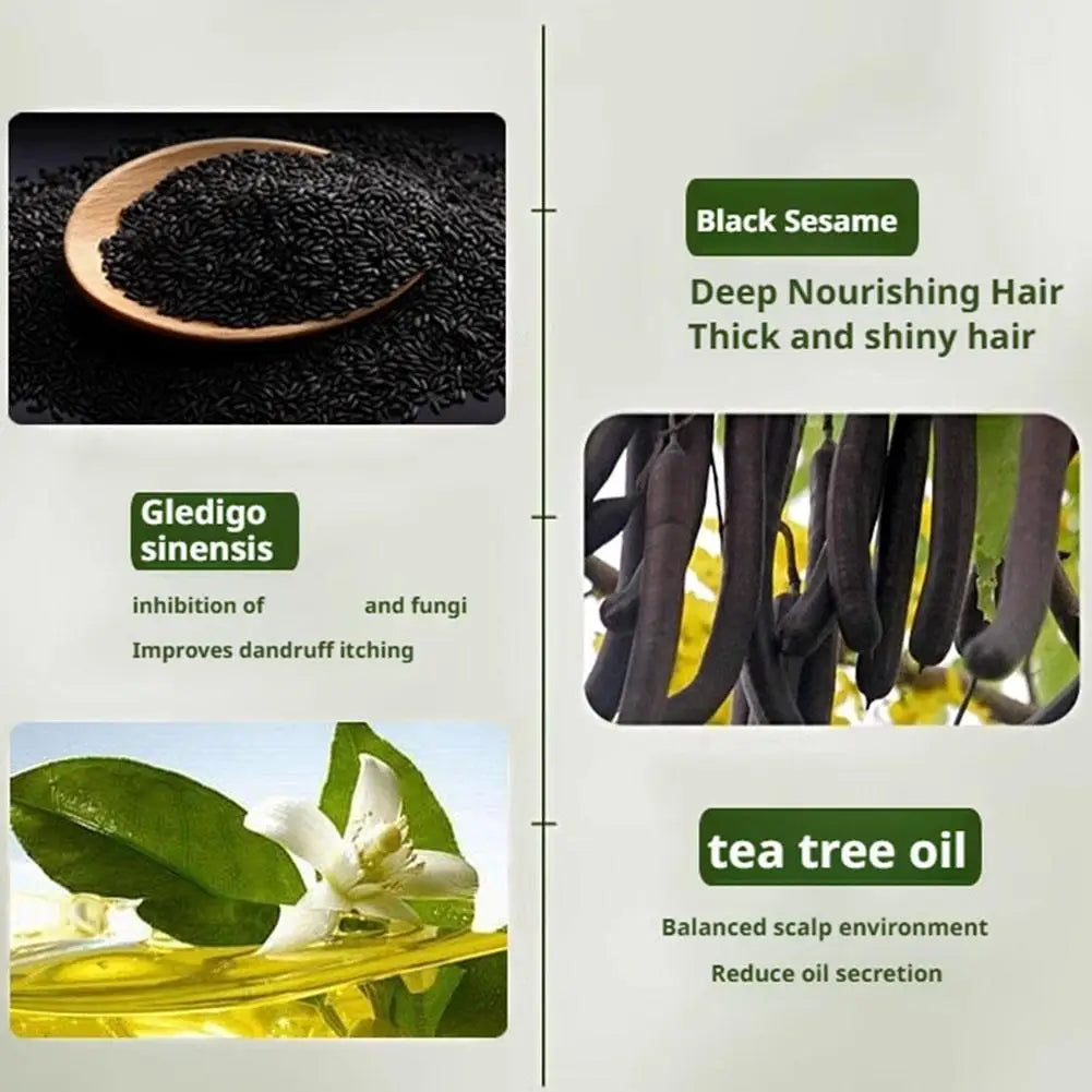 1/3PCS Grass & Platyclades Natural Herbal Shampoo Soap Strengthens Roots Controls Oil Cleanses Scalp Hair Growth Hair Soap