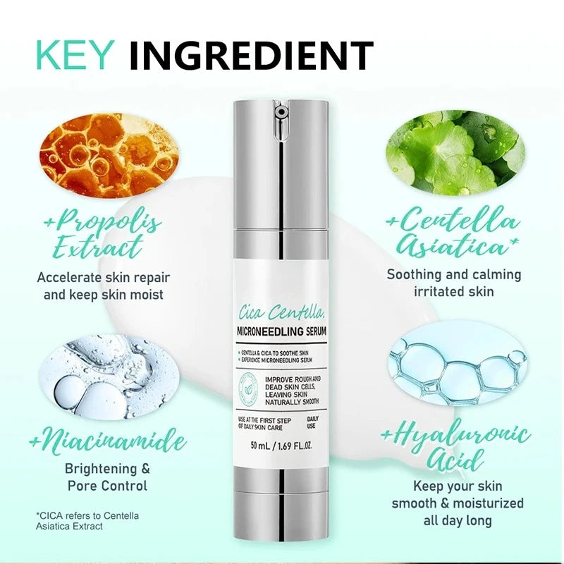 Spicule Microcrystal Serum, Pore Exfoliation,Centella Asiatica Propolis Aloe Extract Moisturizing Korean Glass Skin Care