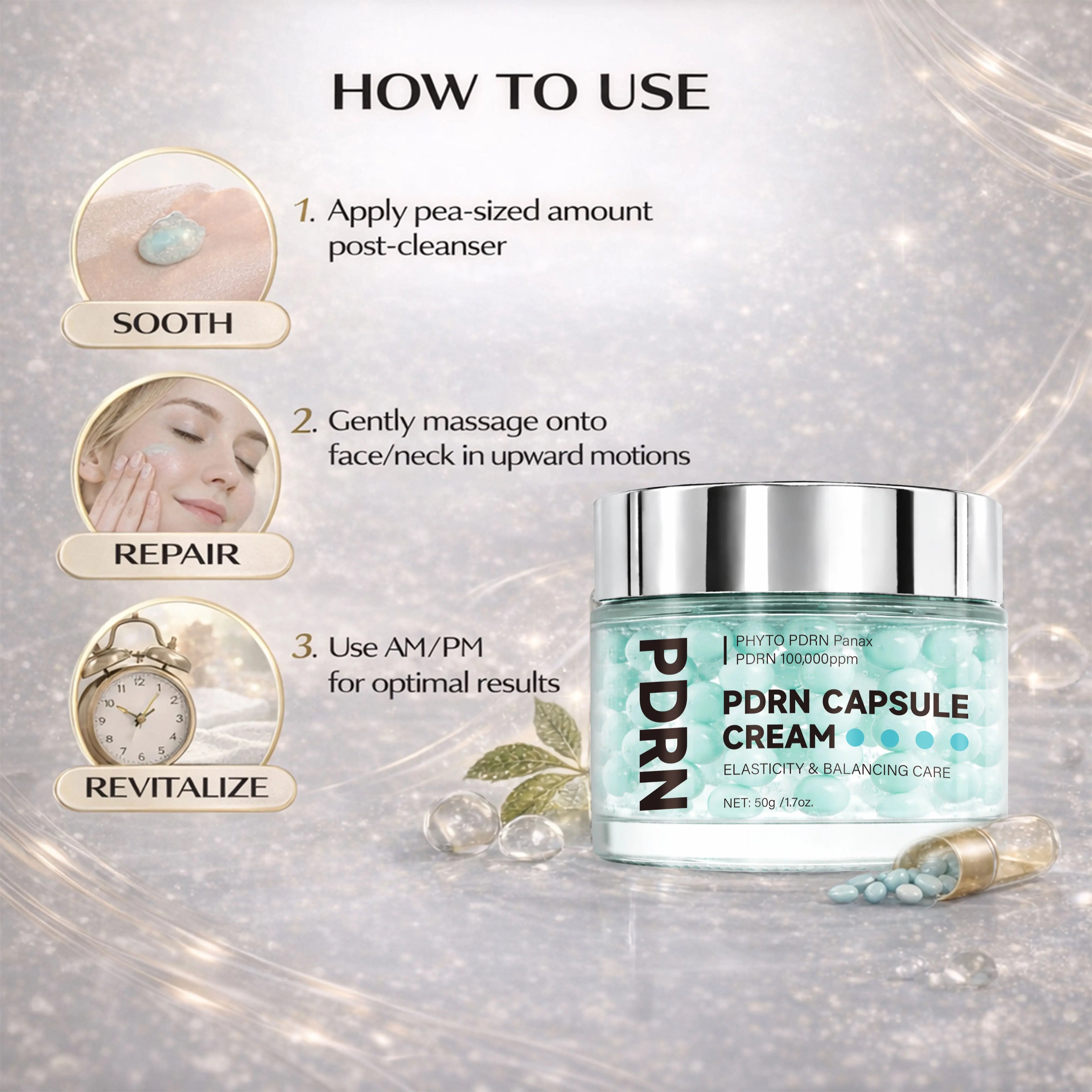 PDRN 100 Firming Capsule Cream – Intense Hydration & Skin Renewal