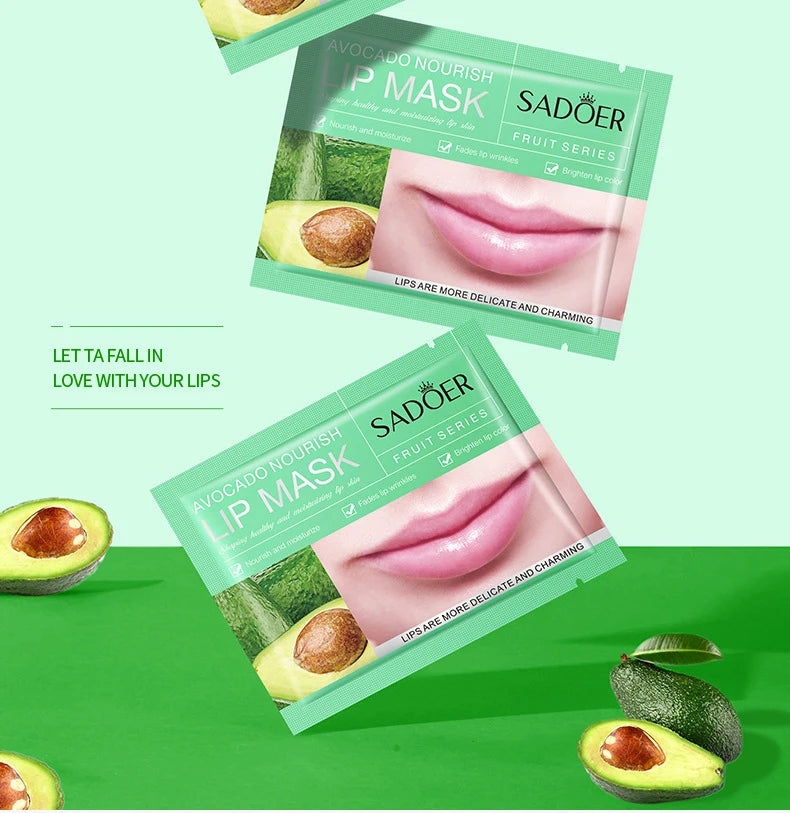 Fruits Lip Mask Moisturizing Nourishing Collagen Lip Patches Plump