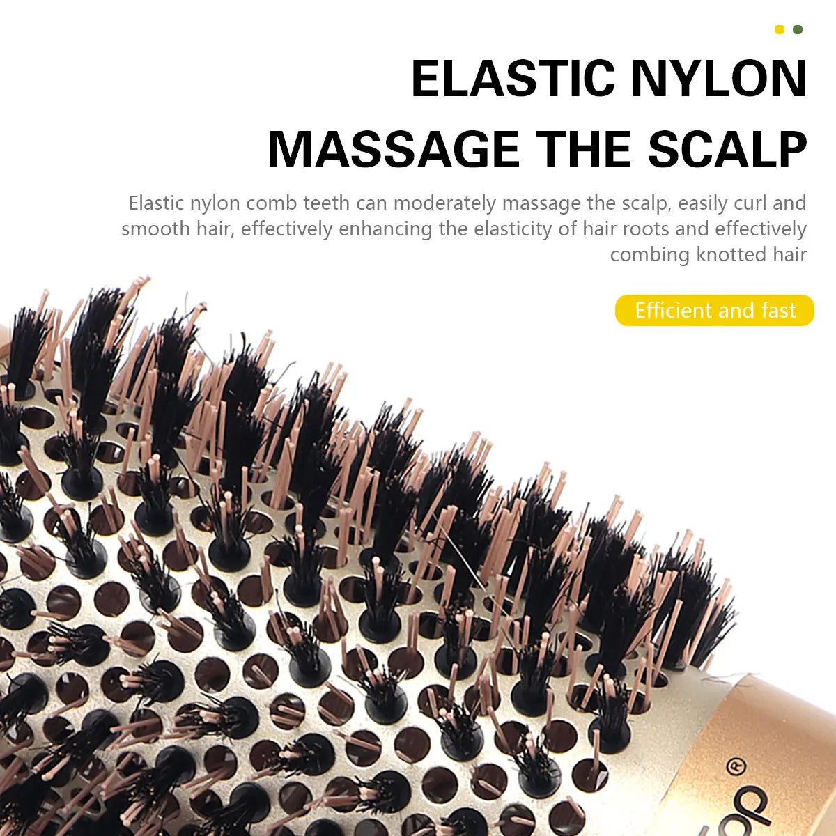 Hair Salon Round Rolling Hairdressing Comb Professional Women Straight Curly Combs Barbershop Curling Styling Tools Supplies