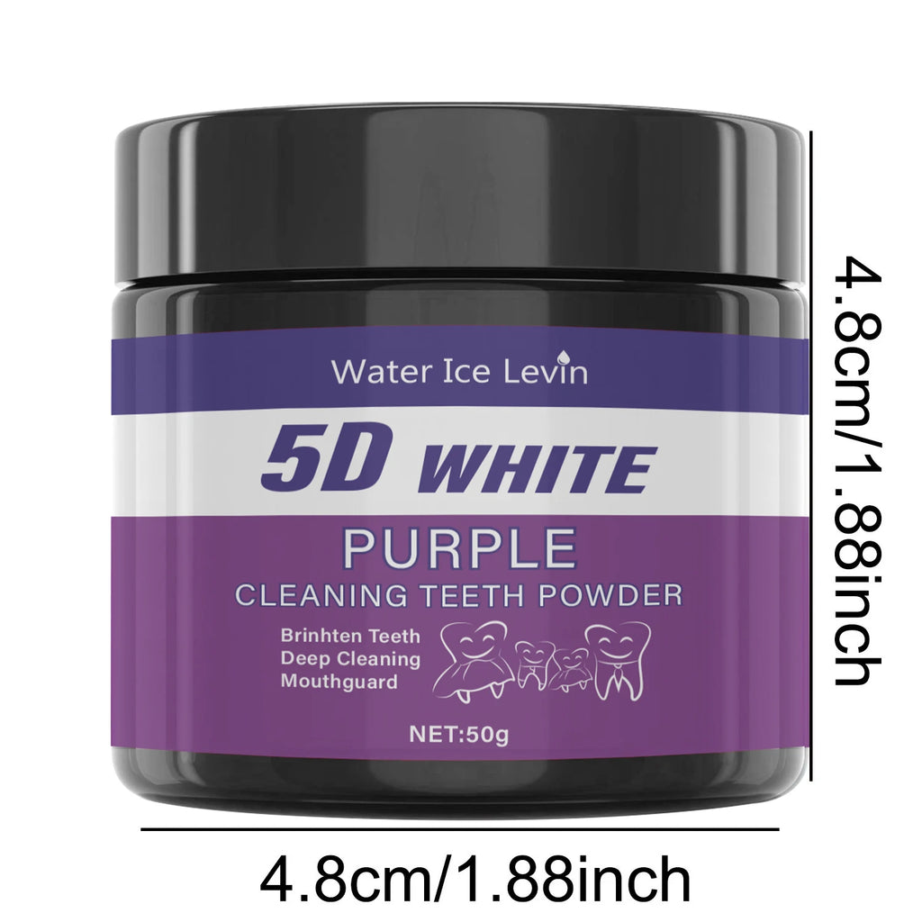 Purple Whitening Tooth Powder – Deep Clean & 5‑Day Brightening