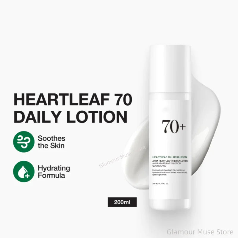 Korean ANUA Heartleaf Set 77 Soothing Acne Toner,Daily Lotion,Deep Cleansing Foam and Facial Cleansing Oil Skincare Products Set