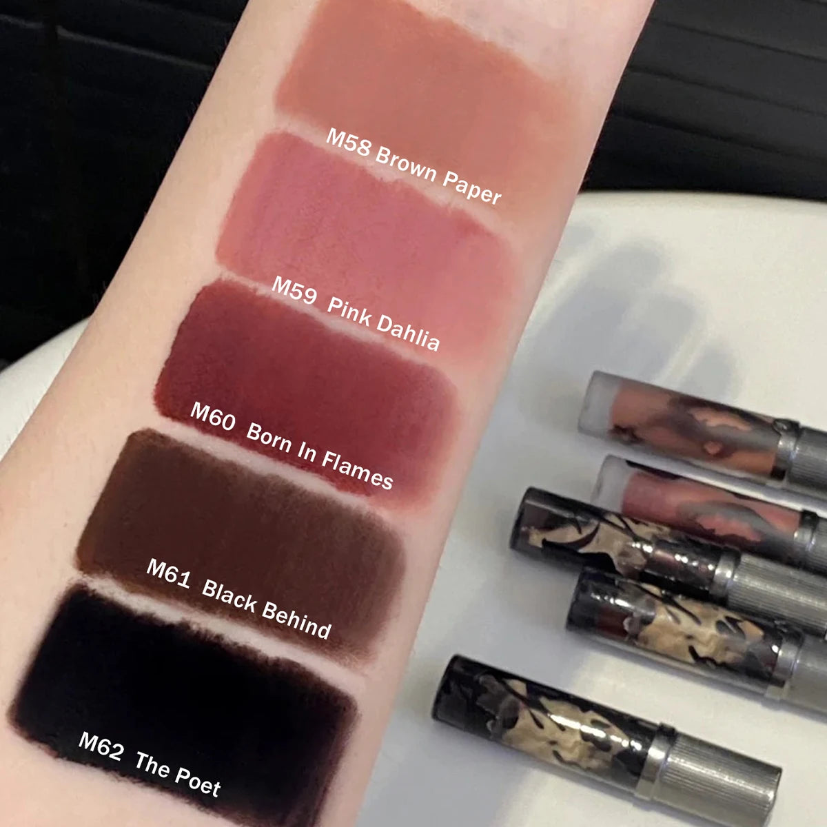 Girlcult Love Whisper Matte Lip Stain – Velvet Matte Texture, Lightweight Non‑Drying, Soft‑Focus Finish, Perfect for Edgy Makeup Looks