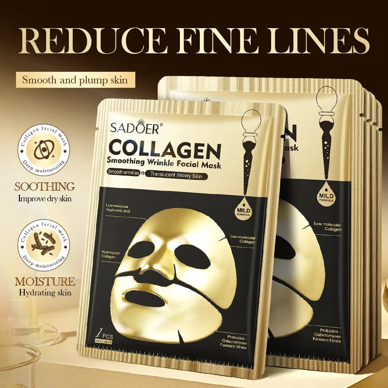 SADOER Golden Collagen Facial Masks