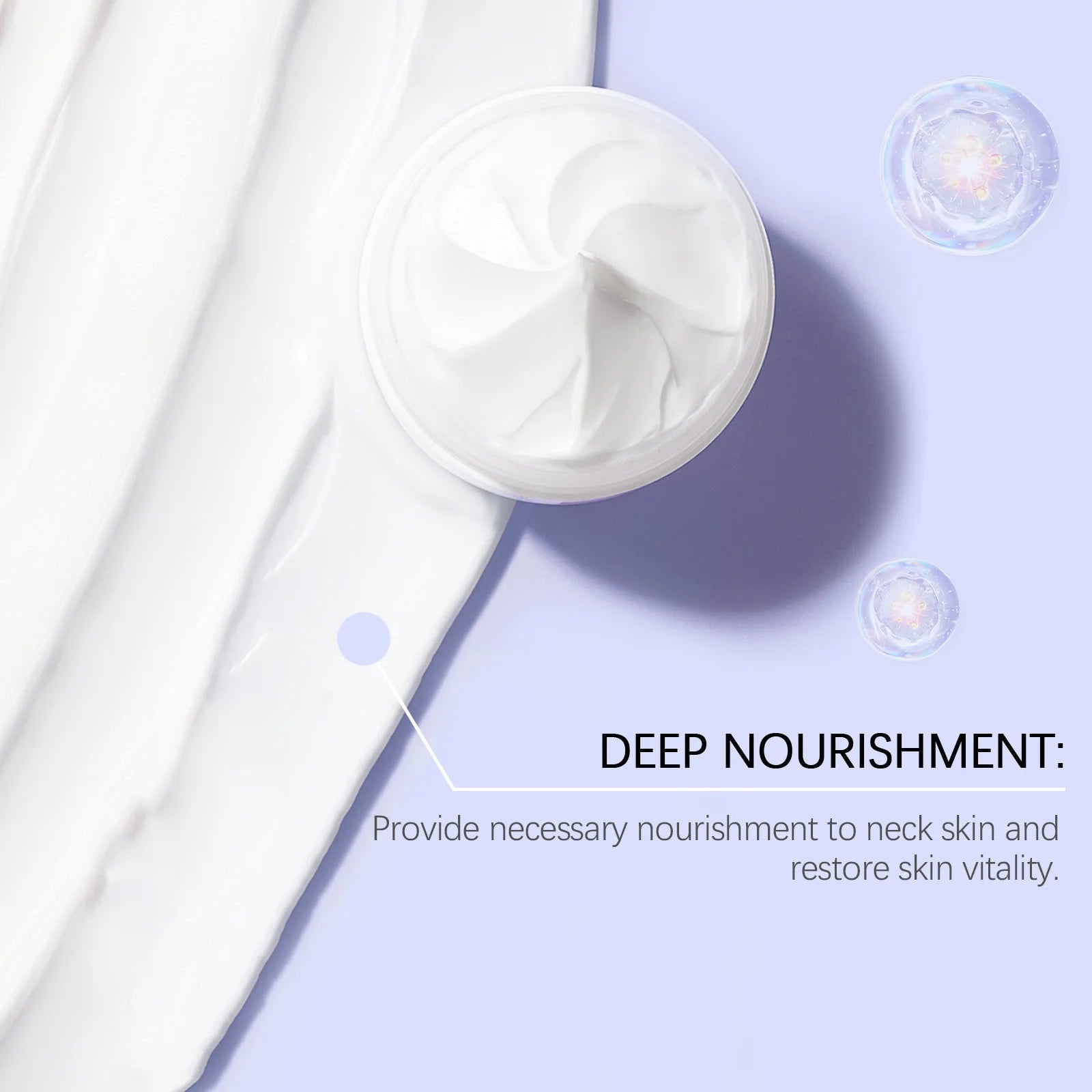 Moisturizing Neck Firming Cream, Neck Repair Cream, Firming and Lifting, Gentle Moisturizing, Revitalizing and Elastic