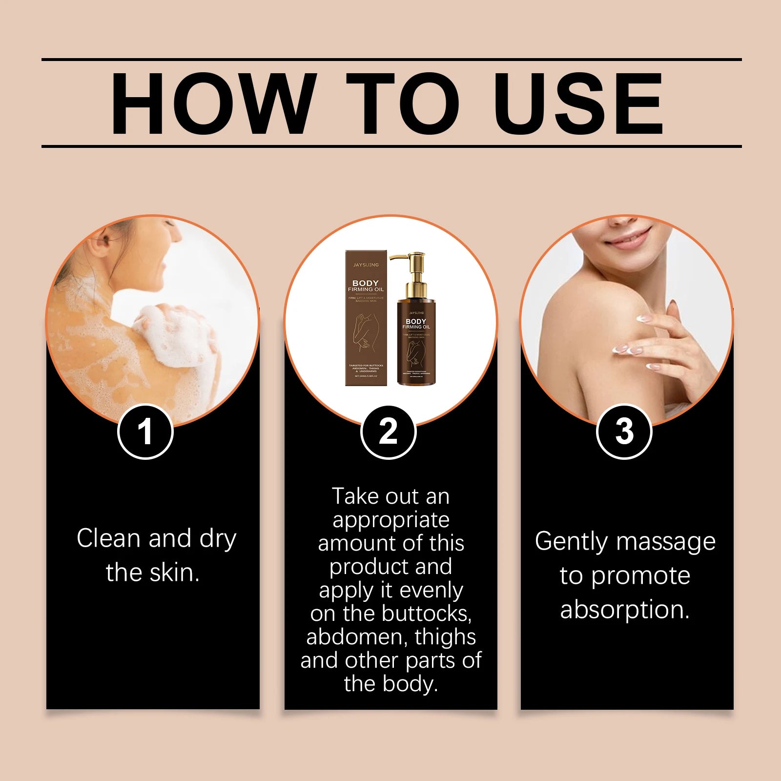 Moisturizing Anti Cellulite  Firming Body Oil Sagging Skin Tightening Anti-Aging for Body Refreshing Hydrate Firming Body Oil