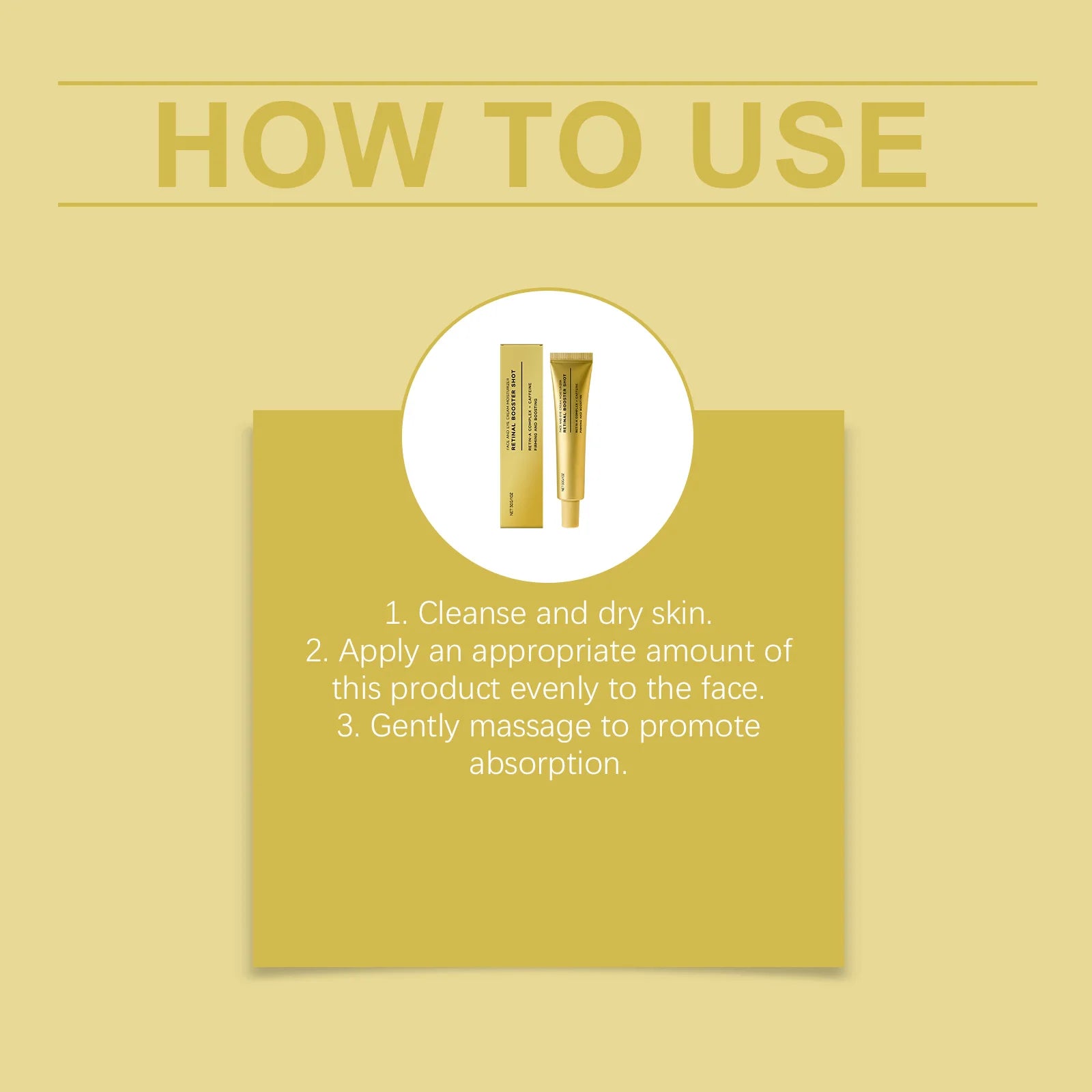 Face & Eye Cream Booster Shot Retinol Alternative Caffeine Firming Reduce Fine Lines Pores Skin Barrier Moisturizer