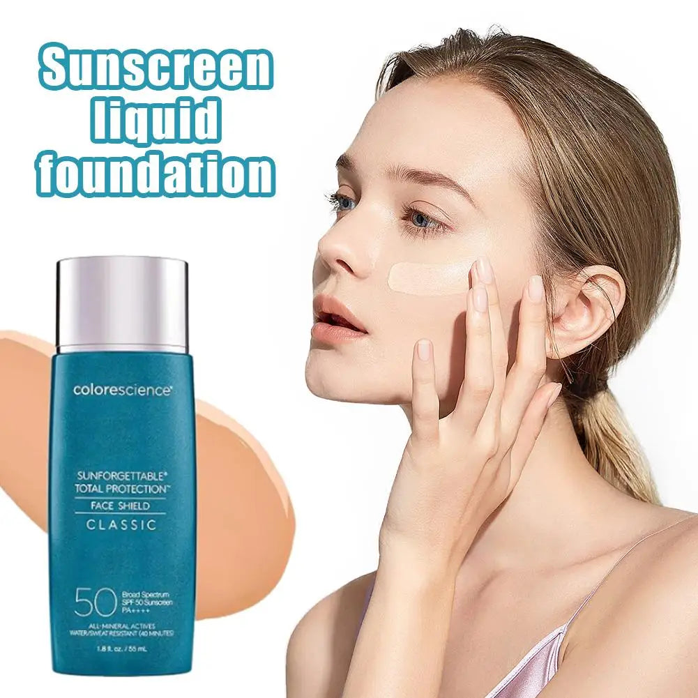 SPF50 Moisturizing Liquid Foundation – UV Defense, Even Tone & Natural Sun‑Kissed Glow
