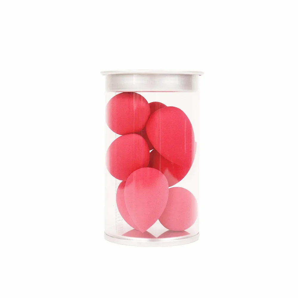 8 Pcs Mini Makeup Sponges with Storage Box - Ideal for Foundation, Cream Concealer Blending in Daily Makeup Routine