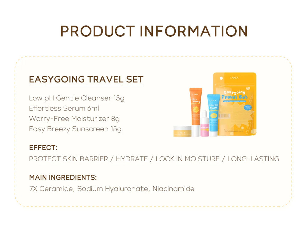 4pcs/set LAIKOU Skin Care Sets Facial Cleanser Serum Face Cream Facial Sunscreen Anti-Aging Whitening Creams Facial Skin Care