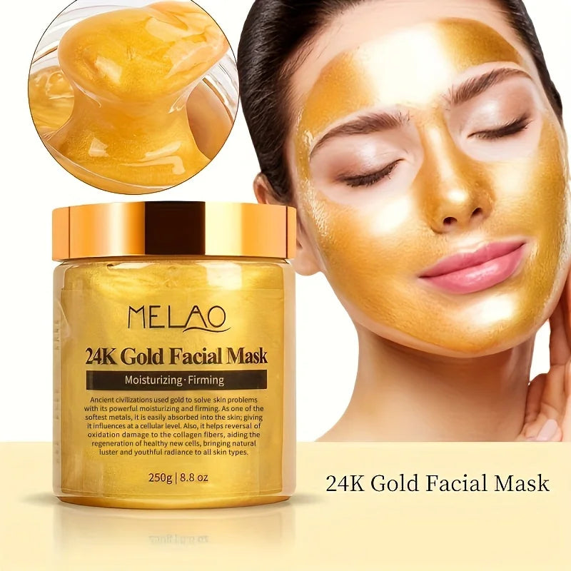 MELAO Gold Collagen Mask – Deep Moisture & Glow Care