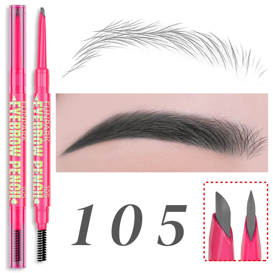 Professional Waterproof Eyebrow Pencil – Long‑Wear Tattoo Brow Pen with Brush, 5 Color Options