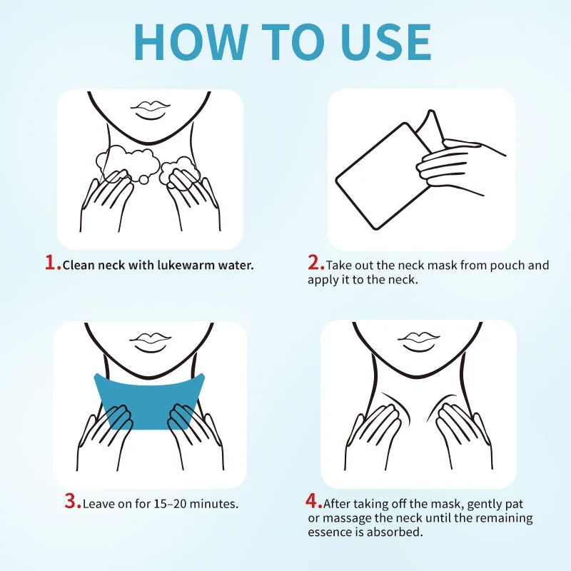 Collagen Neck Mask – Firming, Brightening & Deep Hydration for a Youthful Neck