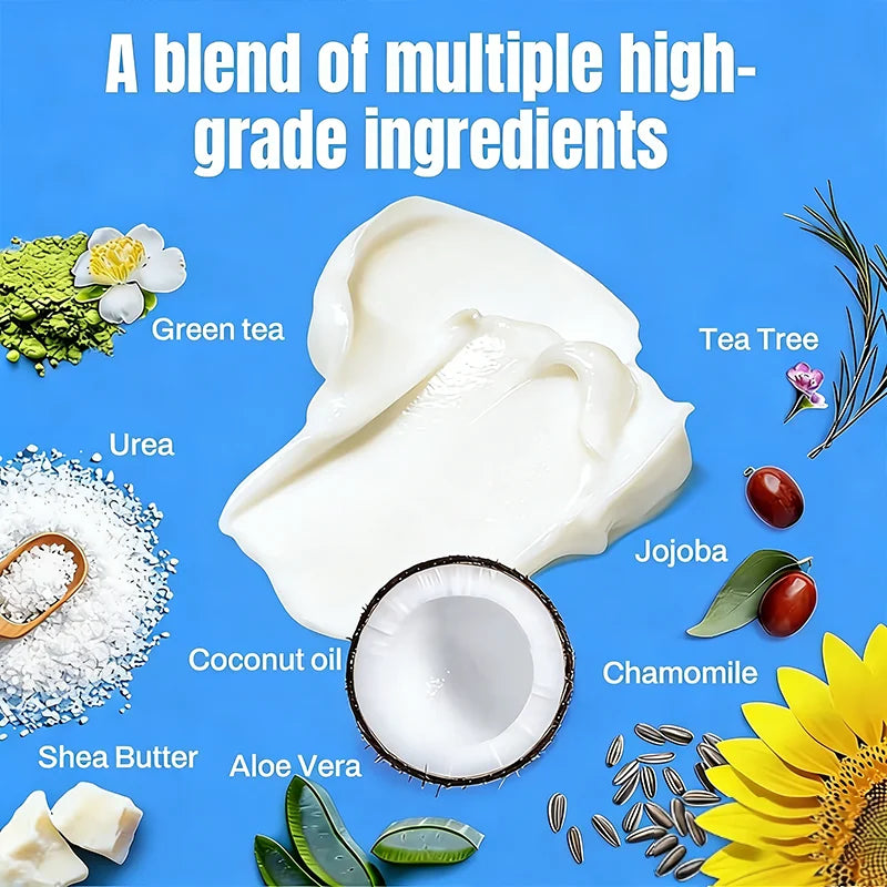 Urea & Salicylic Acid Hand & Foot Cream - Natural Formula, Moisturizing for Extremely Dry Rough Skin