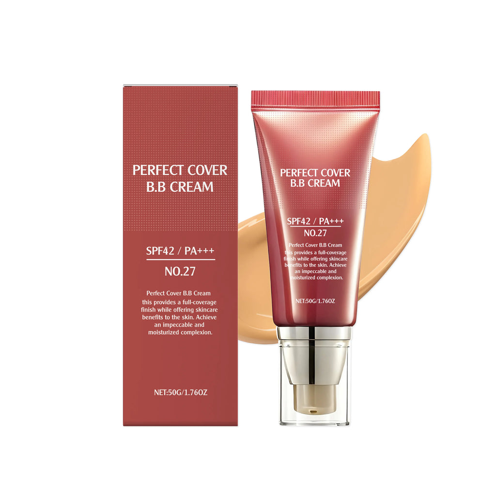 SPF42 PA+++ BB Cream – Full‑Coverage Liquid Foundation for Smooth, Even, Radiant Skin