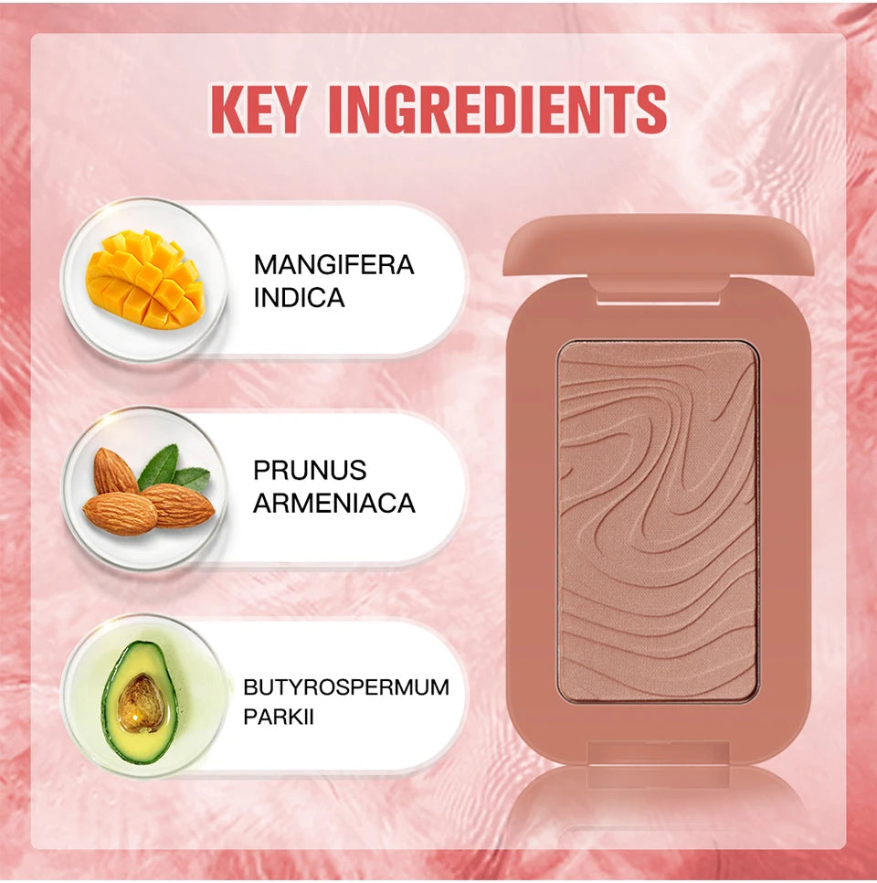 Lakerain Butter Bronzer Cream Women Waterproof Genteel Girl Nude Makeup Silky Shimmer Monochrome Blush Korean Face Cosmetics