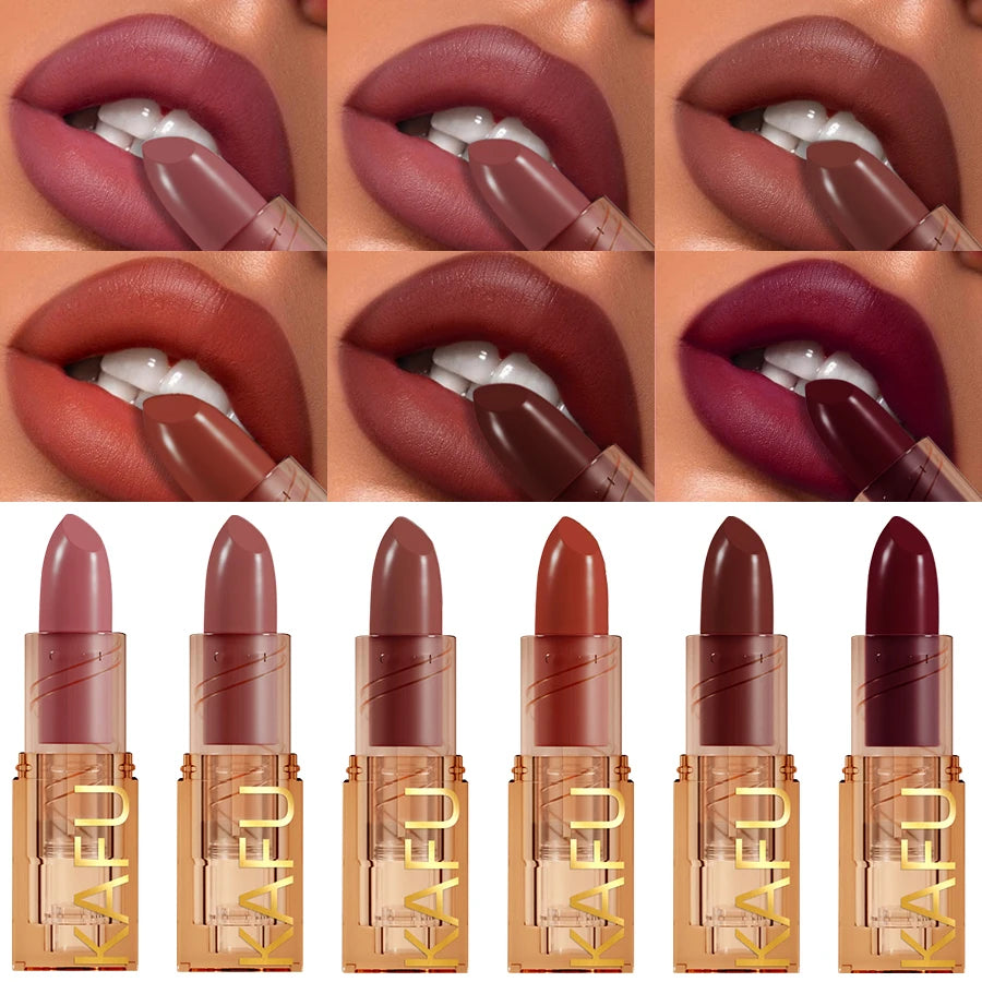 Waterproof Matte Lipstick – Long‑Lasting Red, Pink & Brown Lip Tint for Korean Makeup Looks