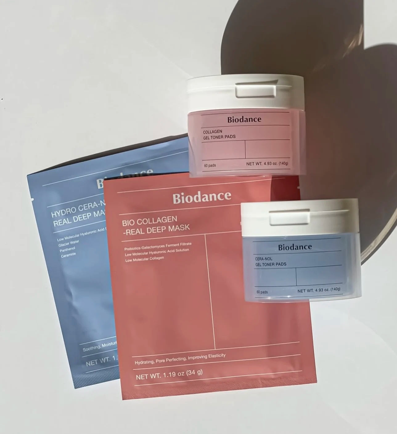 Biodance Collagen Gel Toner Pads – Hyaluronic Acid Hydration & Nicotinamide Whitening Care